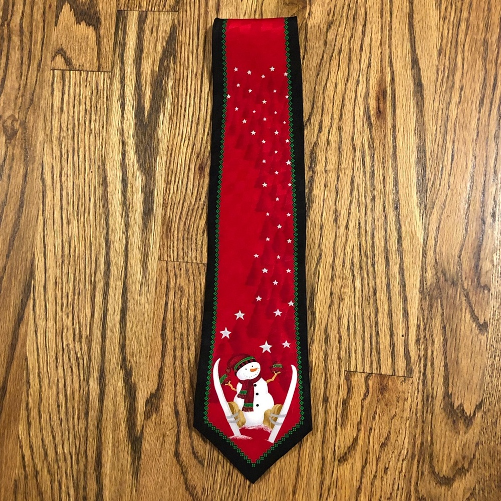 CoolYule Snowman Christmas Tie